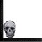 4 inch Human Skull, Halloween, Gothic, Embroidered, Iron on Patch